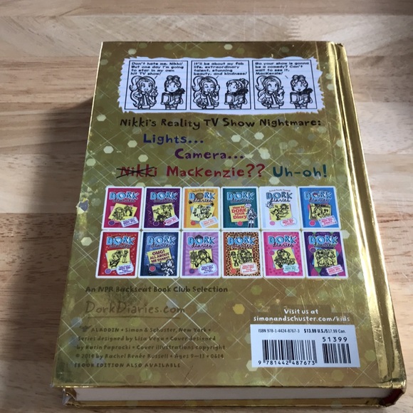 COPY - ☘️2 for $10 Sale☘️Dork Diaries #7 Tales from a Not-So-Glam Tv Star, ages… - Picture 11 of 15